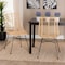 Baxton Studio Manhattan Modern Bohemian Natural Brown Rattan and Black Metal 2-Piece Dining Chair Set 231-2PC-12818-ZORO - alternate 9